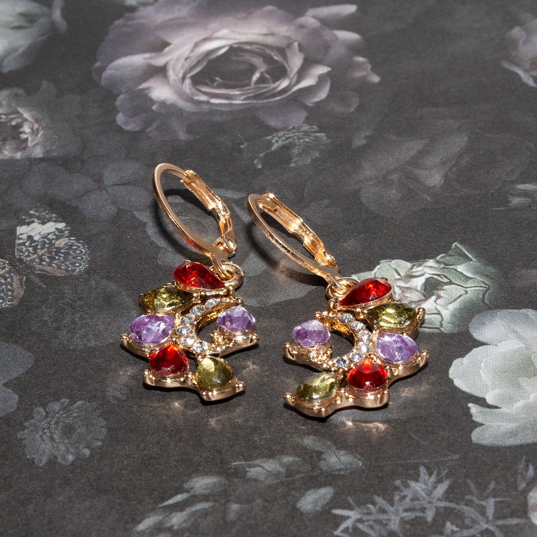 India 18K Gold Filled Dangle Earrings
