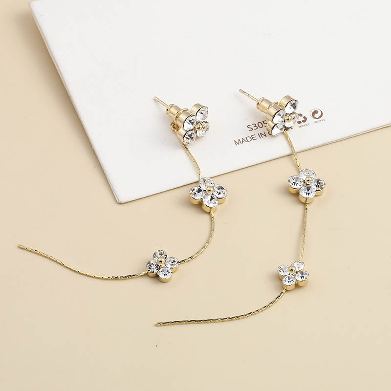 Amora Floral Sterling Silver Earrings