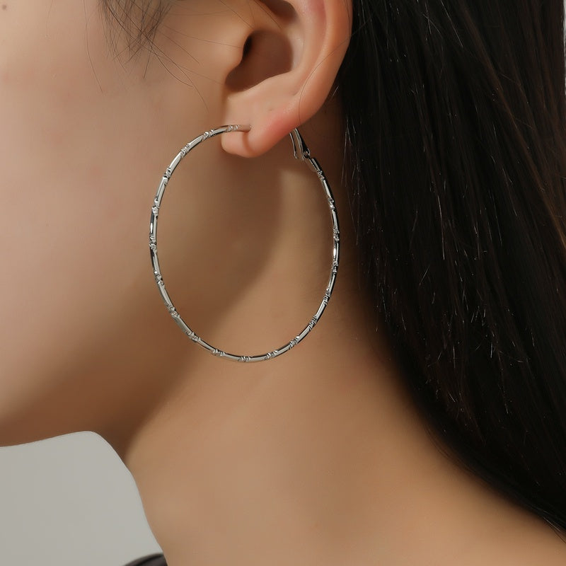 Avyanna Stainless Steel Hoop Earrings