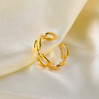 Madison Resizable Stainless Steel 18K Gold Plated Ring