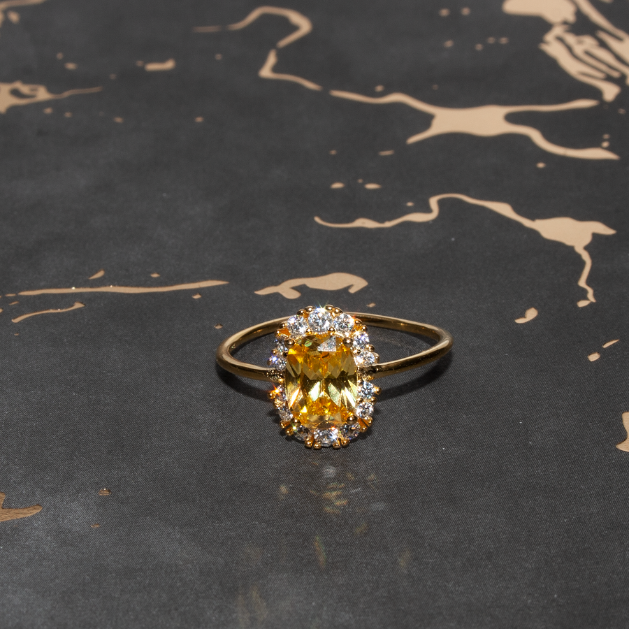 Opia Citrine Sterling Silver Ring