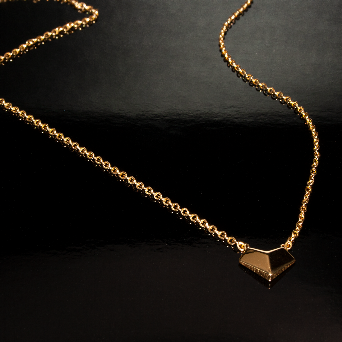 Paris Titanium Steel Gold Plated Necklace